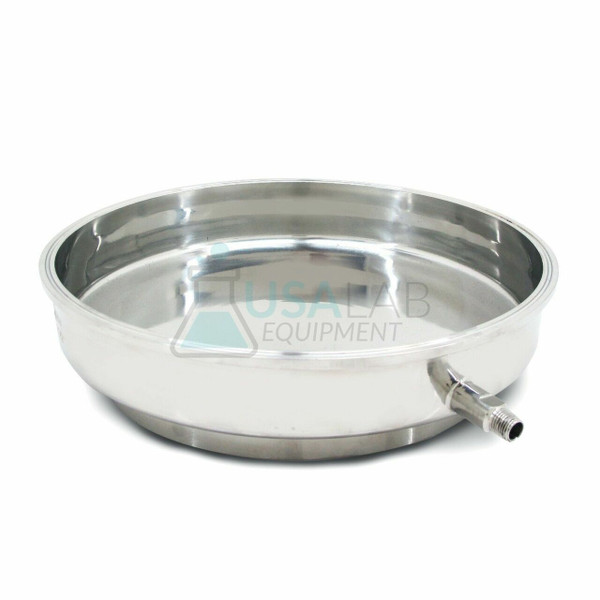 USA Lab 12" x 3" Collection Base With 3/8" MNPT Drain Port