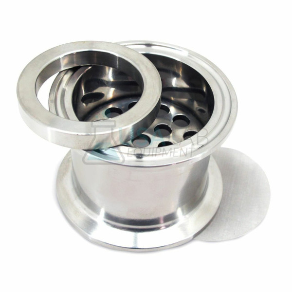 Filter Plate Kit - Tri Clamp 2" With 100 Micron Mesh & Filter Ring - SS304