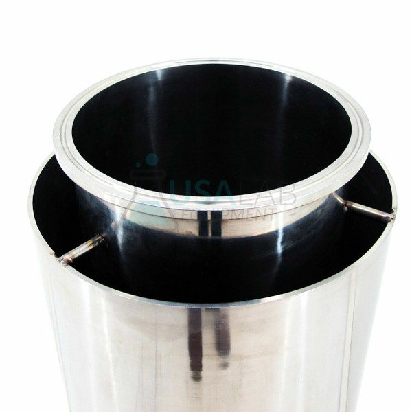 Sleeved Dewaxing Material Column - Tri Clamp 3" x 36" w/ 1/2" FNPT - SS304