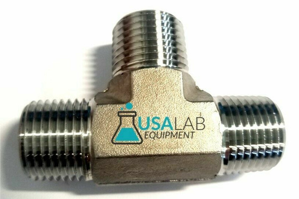 3 WAY STAINLESS STEEL TEE 1/2 MNPT 3 WAY STAINLESS STEEL TEE 1/2 MNPT