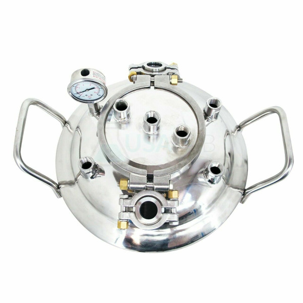 USA Lab 50LB Jacketed Solvent Tank w/ Sight Glasses, Casters, & 1.5" TC Drain