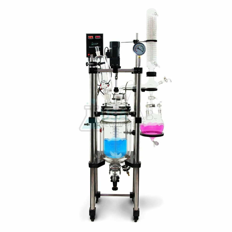 USA Lab 10L Single Jacketed Glass Reactor