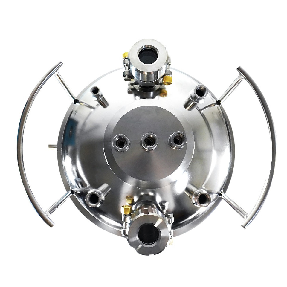 USA Lab ASME Jacketed Solvent Tank w/ Sight Glasses, Casters & 1.5" TC Drain - 50LB, 100LB, 200LB 