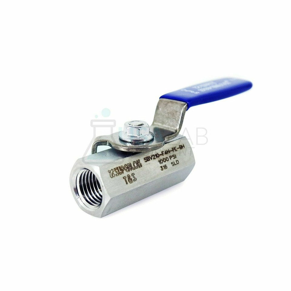 Superlok 1/4" FNPT 210 Series Ball Valve - 316SS -65°C to 21°C at 1000PSI