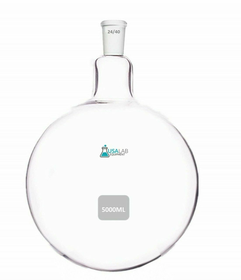 5000mL / 5L Round Bottom Receiving Flask - 1 neck 24/40 5000mL / 5L Round Bottom Receiving Flask - 1 neck 24/40
