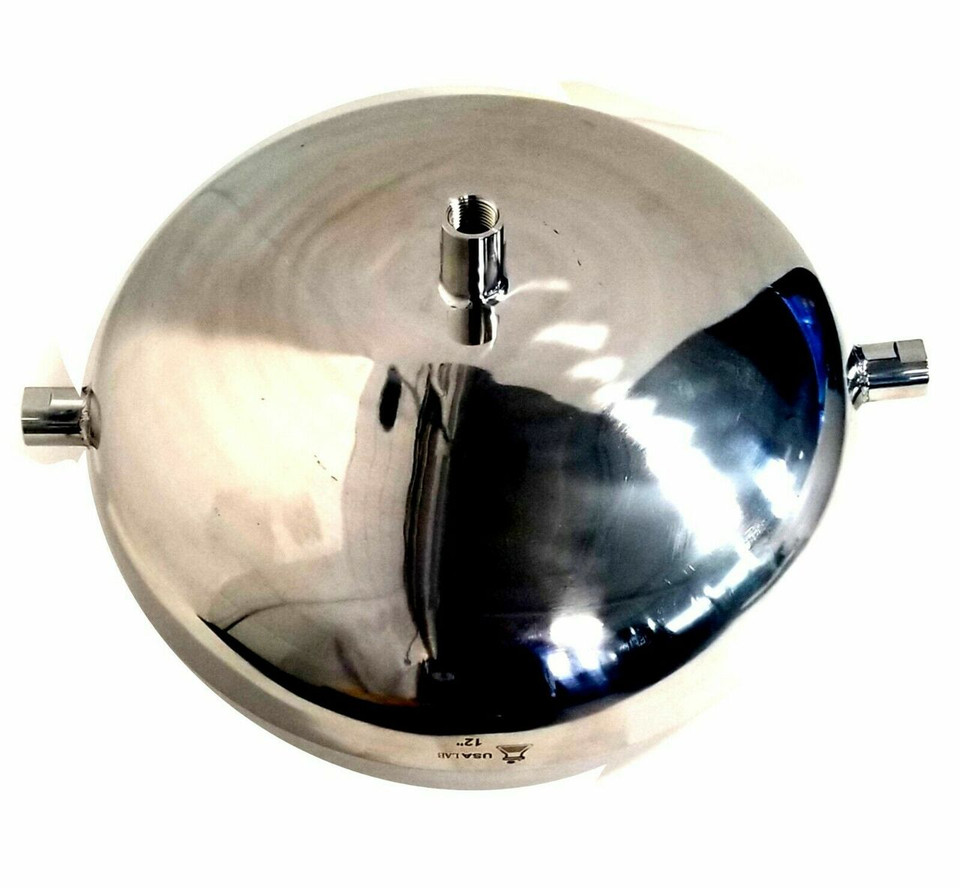 USA Lab 12" Hemi Jacketed Collection Base with 3 - 1/2" FNPT