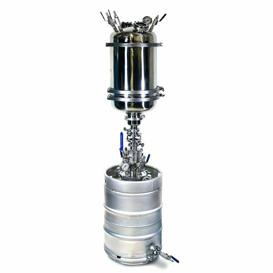 12" Pressurized Buchner Funnel with 50L Keg