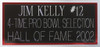 Jim Kelly Autographed and Framed Blue Buffalo Bills Jersey Auto JSA COA
