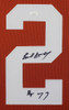 Earl Campbell Autographed HT 77 & Framed Orange Texas Longhorns Jersey JSA COA
