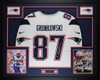 Rob Gronkowski Autographed and Framed New England Patriots Jersey