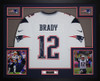 Tom Brady Autographed and Framed New England Patriots Jersey