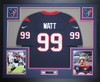 JJ Watt Autographed and Framed Houston Texans Jersey