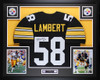 Jack Lambert Autographed and Framed Pittsburgh Steelers Jersey