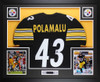 Troy Polamalu Autographed and Framed Pittsburgh Steelers Jersey