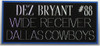 Dez Bryant Autographed & Framed White Dallas Cowboys Jersey Auto PSA Certified