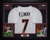 John Elway Autographed and Framed Denver Broncos Jersey