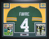 Brett Favre Autographed and Framed Green Bay Packers Jersey