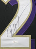 Ray Lewis Autographed and Framed Black Baltimore Ravens Jersey Auto JSA Certified