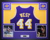 Jerry West Autographed and Framed Los Angeles Lakers Jersey