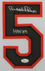 Brooks Robinson Autographed HOF 83 & Framed White Orioles Jersey Auto JSA COA