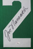 Joe Namath Framed and Autographed Green New York Jets Jersey Auto JSA COA