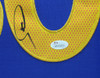 Stephen Curry Autographed & Framed Blue Warriors Jersey Auto JSA COA D5-L Stephen Curry Autographed & Framed Blue Warriors Jersey Auto JSA COA D5-L