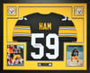 Jack Ham Autographed and Framed Pittsburgh Steelers Jersey