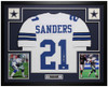 Deion Sanders Autographed and Framed Dallas Cowboys Jersey