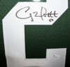 Clay Matthews Autographed and Framed Green Packers Jersey Auto JSA COA (D2-L)