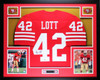 Ronnie Lott Autographed and Framed San Francisco 49ers Jersey