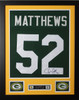 Clay Matthews Autographed and Framed Green Bay Packers Jersey