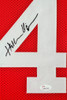 Hakeem Olajuwon Autographed and Framed Red Houston Rockets Jersey JSA COA