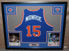 Earl "The Pearl" Monroe Autographed and Framed New York Knicks Jersey