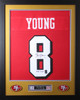 Steve Young Autographed and Framed San Francisco 49ers Jersey