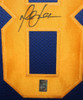 Marshall Faulk Autographed and Framed Blue Rams Jersey Auto GTSM COA (D1-L)