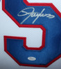 Lawrence Taylor Autographed and Framed White New York Giants Jersey Auto JSA COA