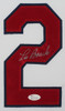 Lou Brock Autographed and Framed White St. Louis Cardinals Jersey Auto JSA Certified