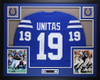 Johnny Unitas Autographed and Framed Indianapolis Colts Jersey