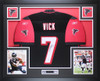 Michael Vick Autographed and Framed Atlanta Falcons Jersey