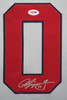 Chipper Jones Autographed & Framed Gray Braves Jersey Auto PSA COA D8-L