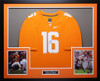 Peyton Manning Autographed and Framed Tennessee Volunteers Jersey
