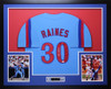 Tim Raines Autographed and Framed Montreal Expos Jersey