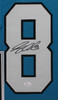 Greg Olsen Autographed & Framed Blue Carolina Panthers Jersey Auto JSA COA