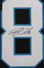 Greg Olsen Autographed & Framed Black Carolina Panthers Jersey Auto JSA COA
