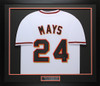 Willie Mays Autographed and Framed San Francisco Giants Jersey