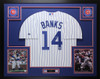 Ernie Banks Autographed and Framed Chicago Cubs Jersey