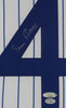 Ernie Banks Autographed and Framed Pinstriped Cubs Jersey Auto Tristar COA D5-L