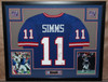 Phil Simms Autographed and Framed New York Giants Jersey