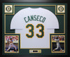 Jose Canseco Autographed and Framed Oakland Athletics Jersey