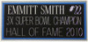 Emmitt Smith Autographed & Framed White Cowboys Jersey Auto Beckett COA D2-V